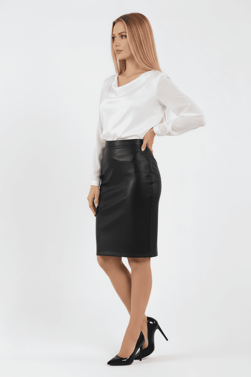 Faux Leather Skirt