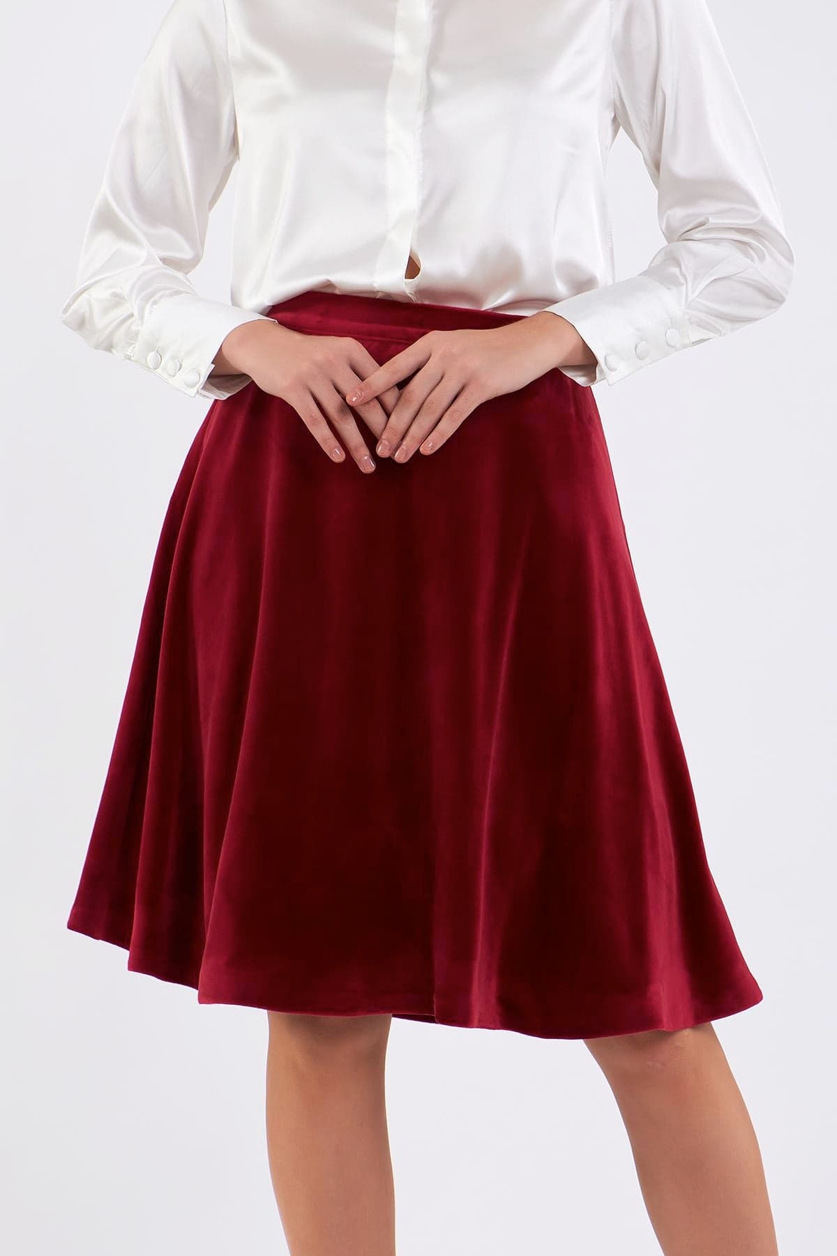 Velvet Flare Skirt