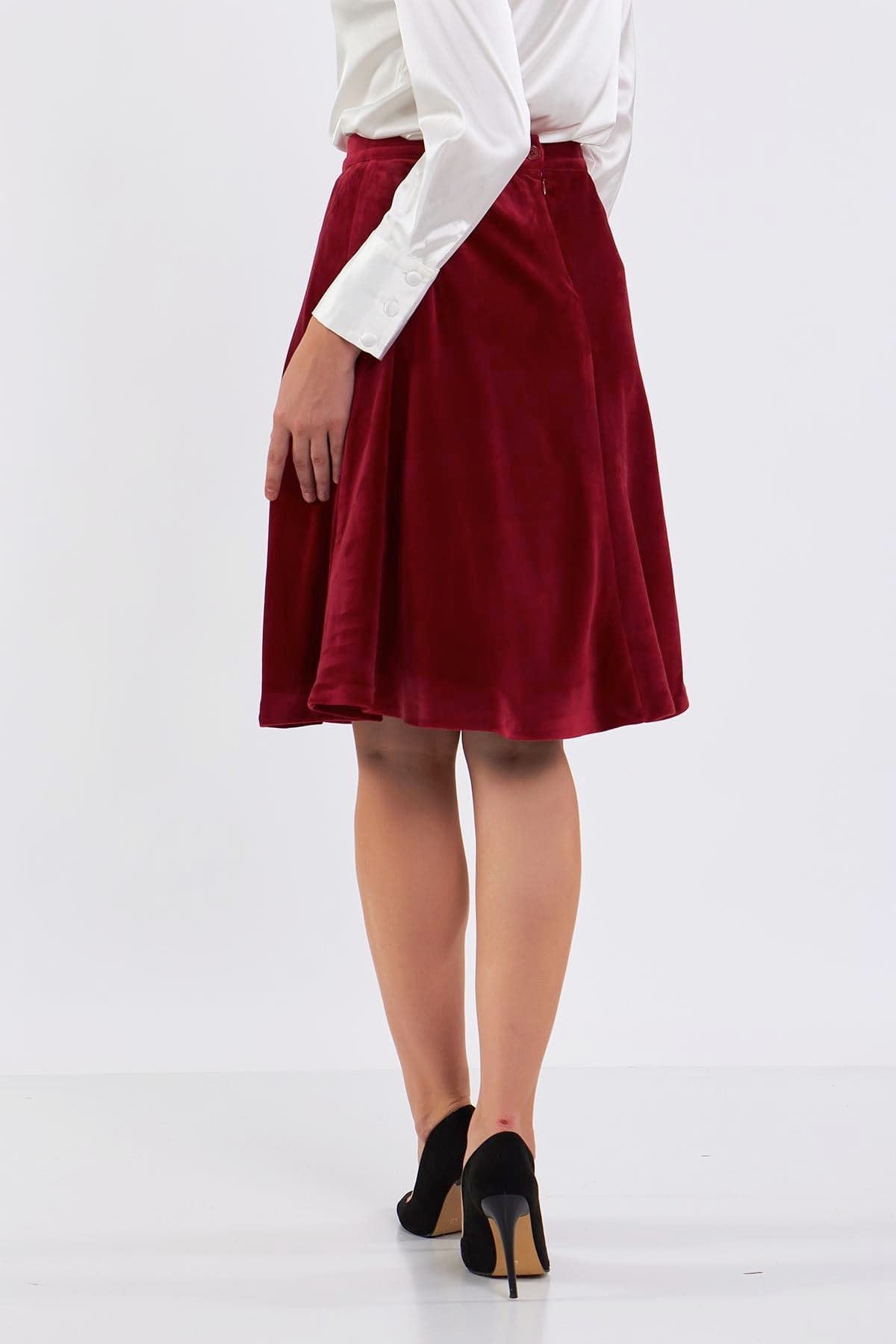 Velvet Flare Skirt