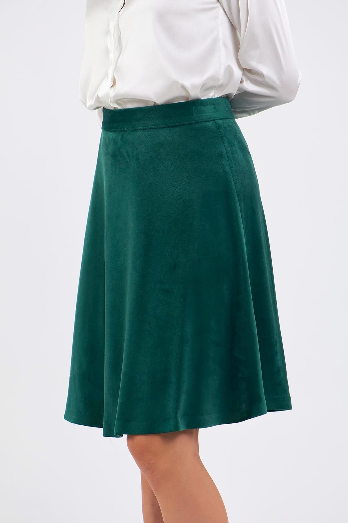 Velvet Flare Skirt