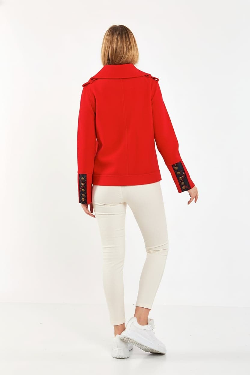 Short Cashmere Trench Coat