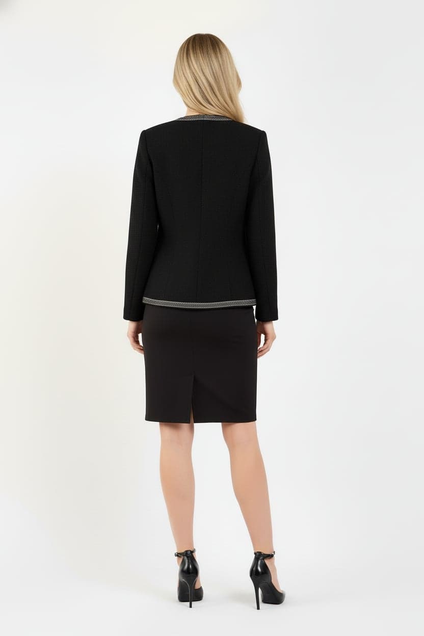 Stone-Embellished Tweed Jacket
