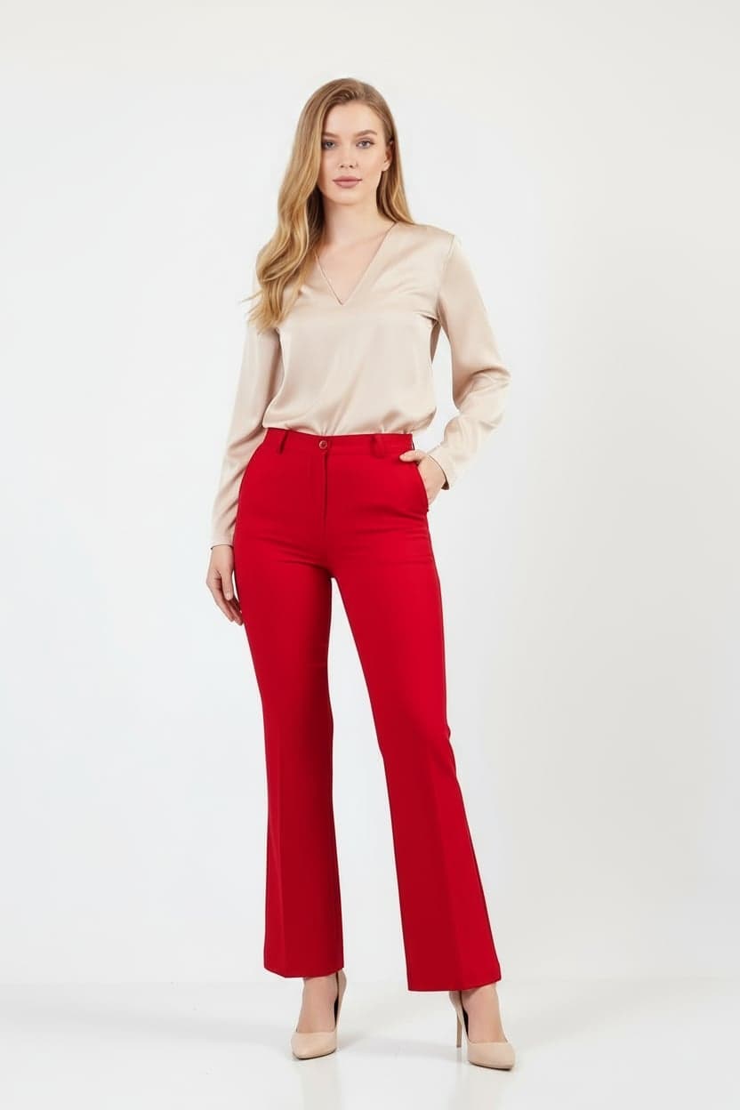 Red Skinny Trousers