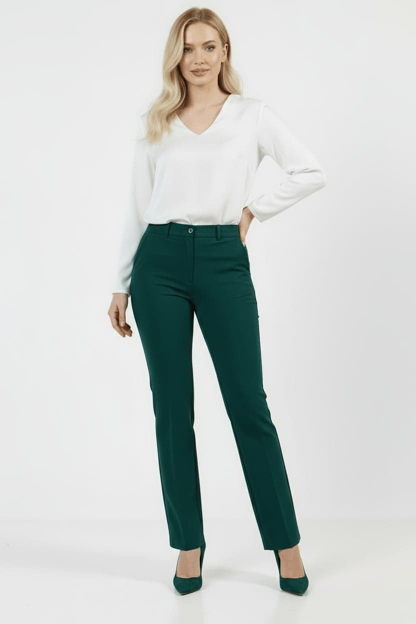 Emerald Green Skinny Trousers