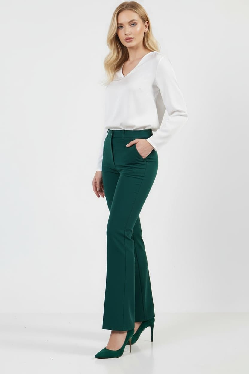 Emerald Green Skinny Trousers