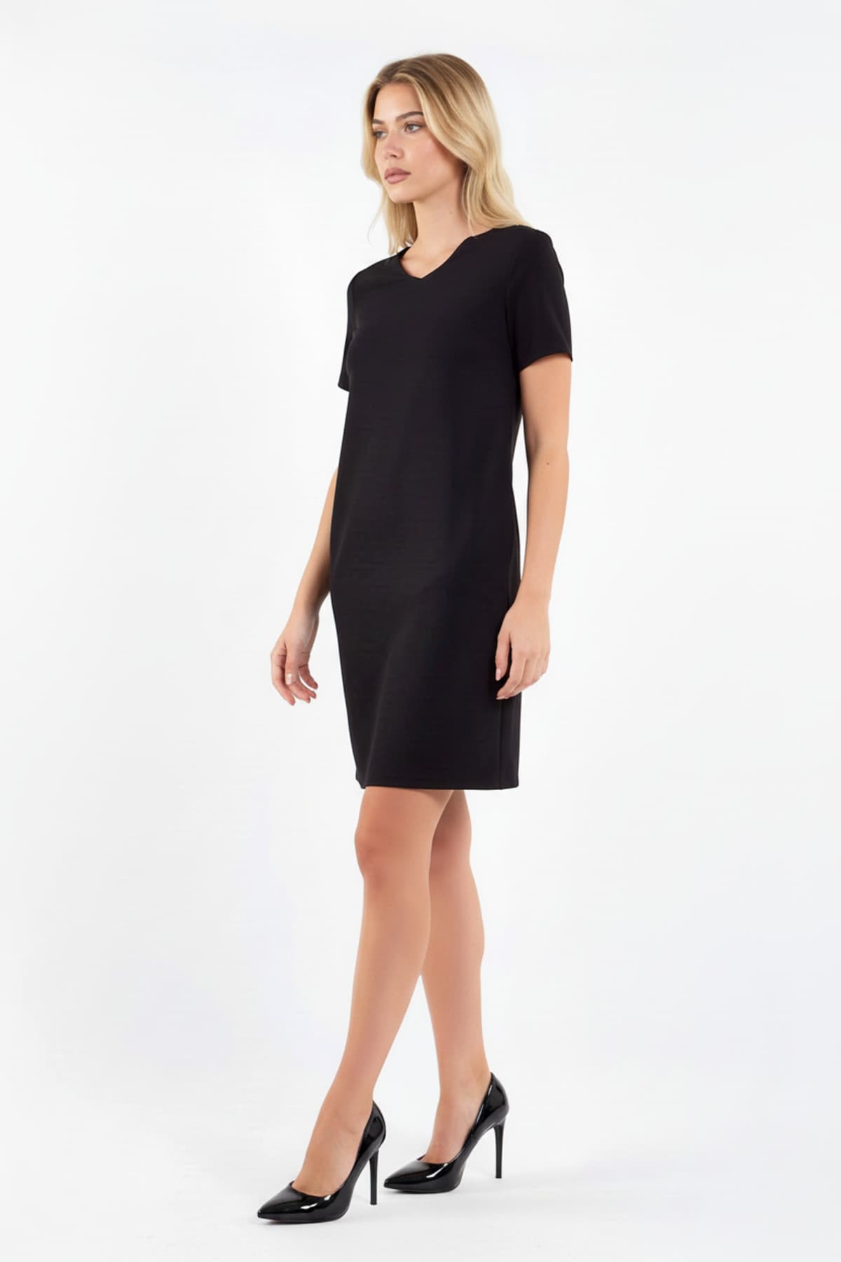 Black Short Sleeve Dress