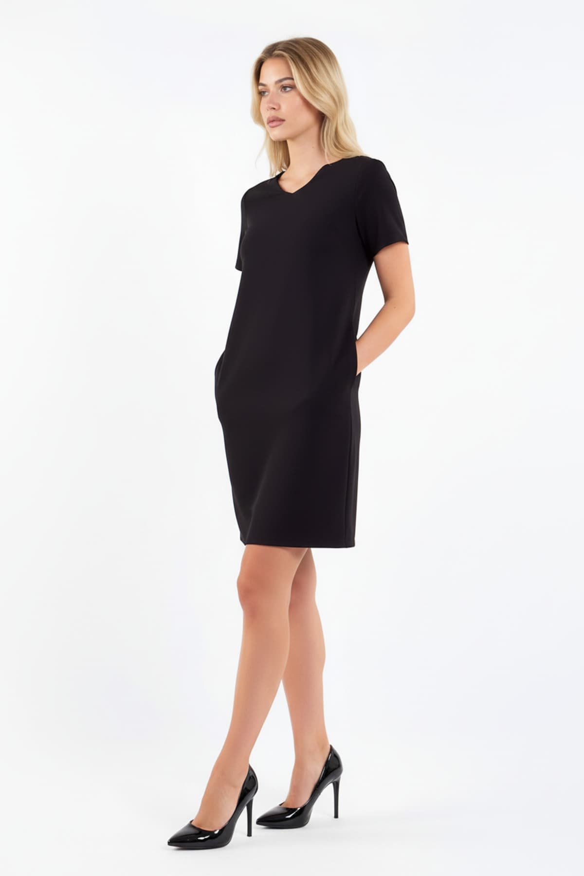 Black Short Sleeve Dress