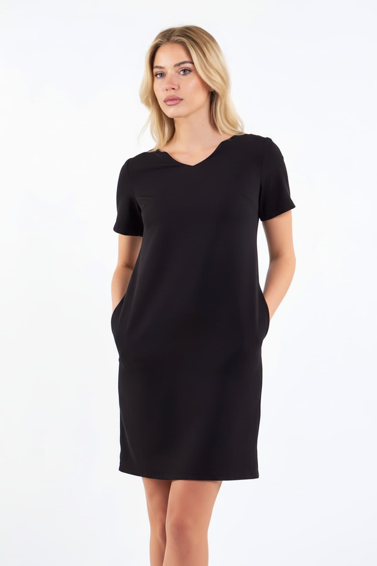 Black Short Sleeve Dress