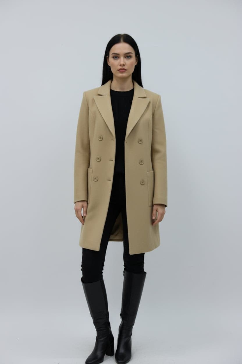 Camel Cashmere Overcoat