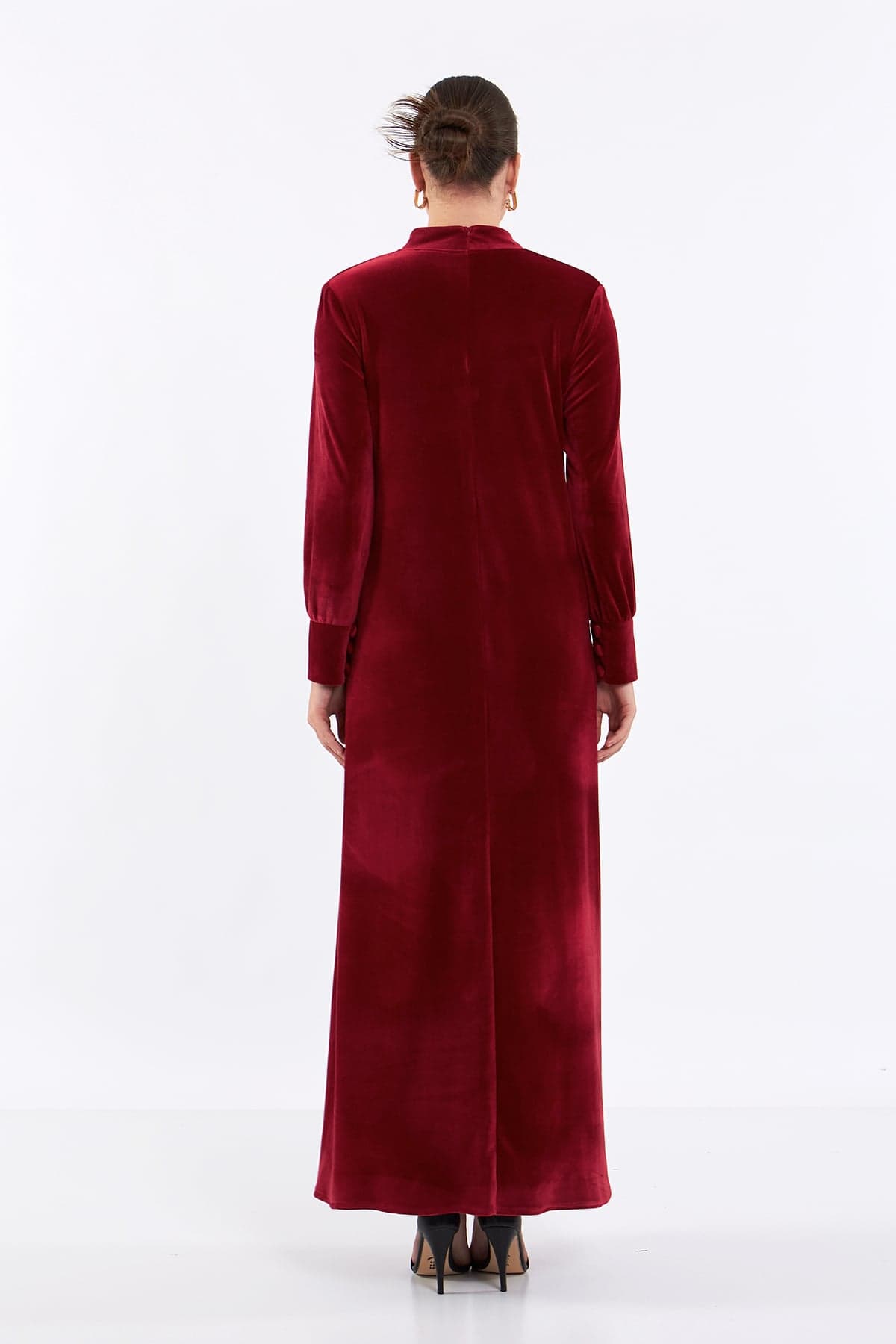 Velvet Floor-Length Dress